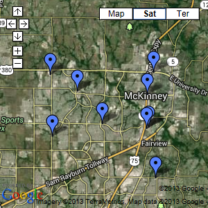 McKinney Area Map